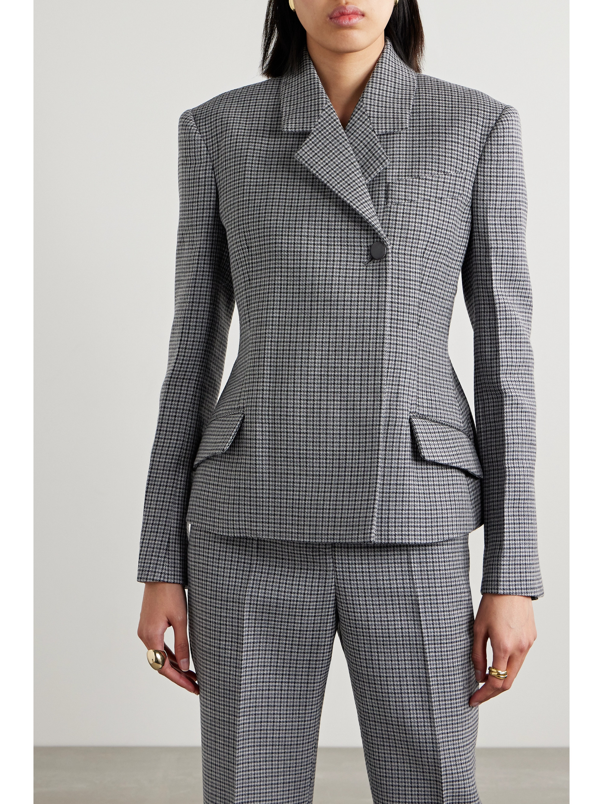 Ferragamo Houndstooth wool blazer