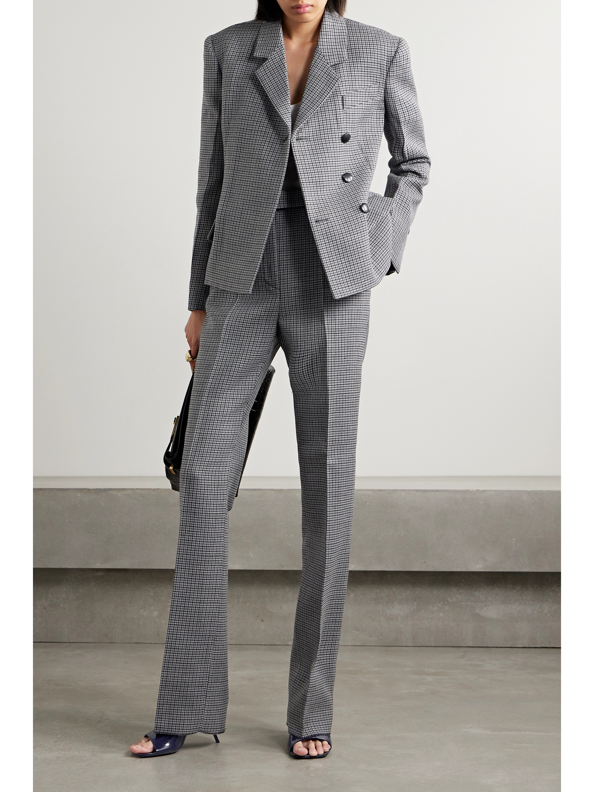 Ferragamo Houndstooth wool blazer