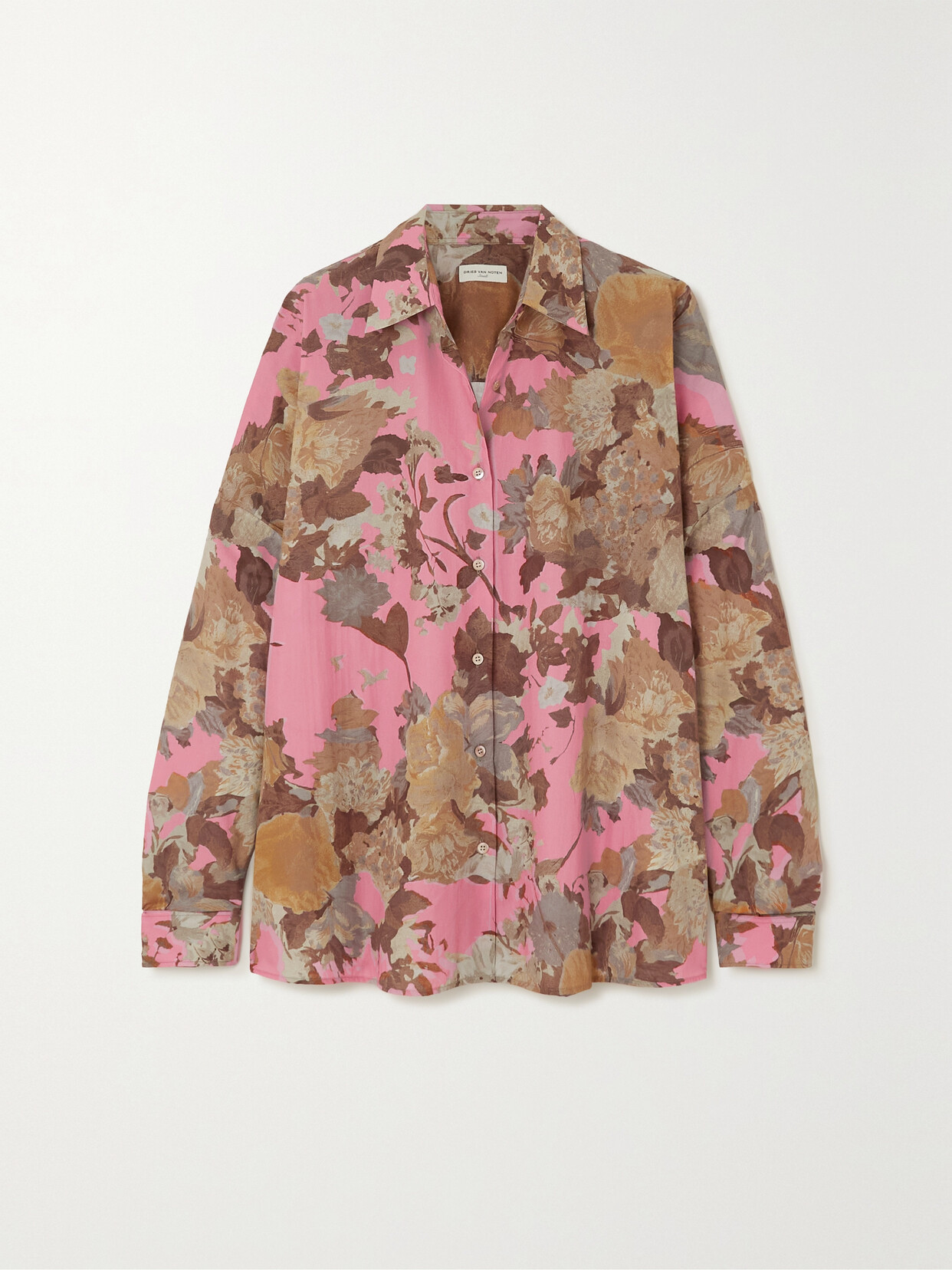 Dries Van Noten Casia Floral-print Cotton-voile Shirt