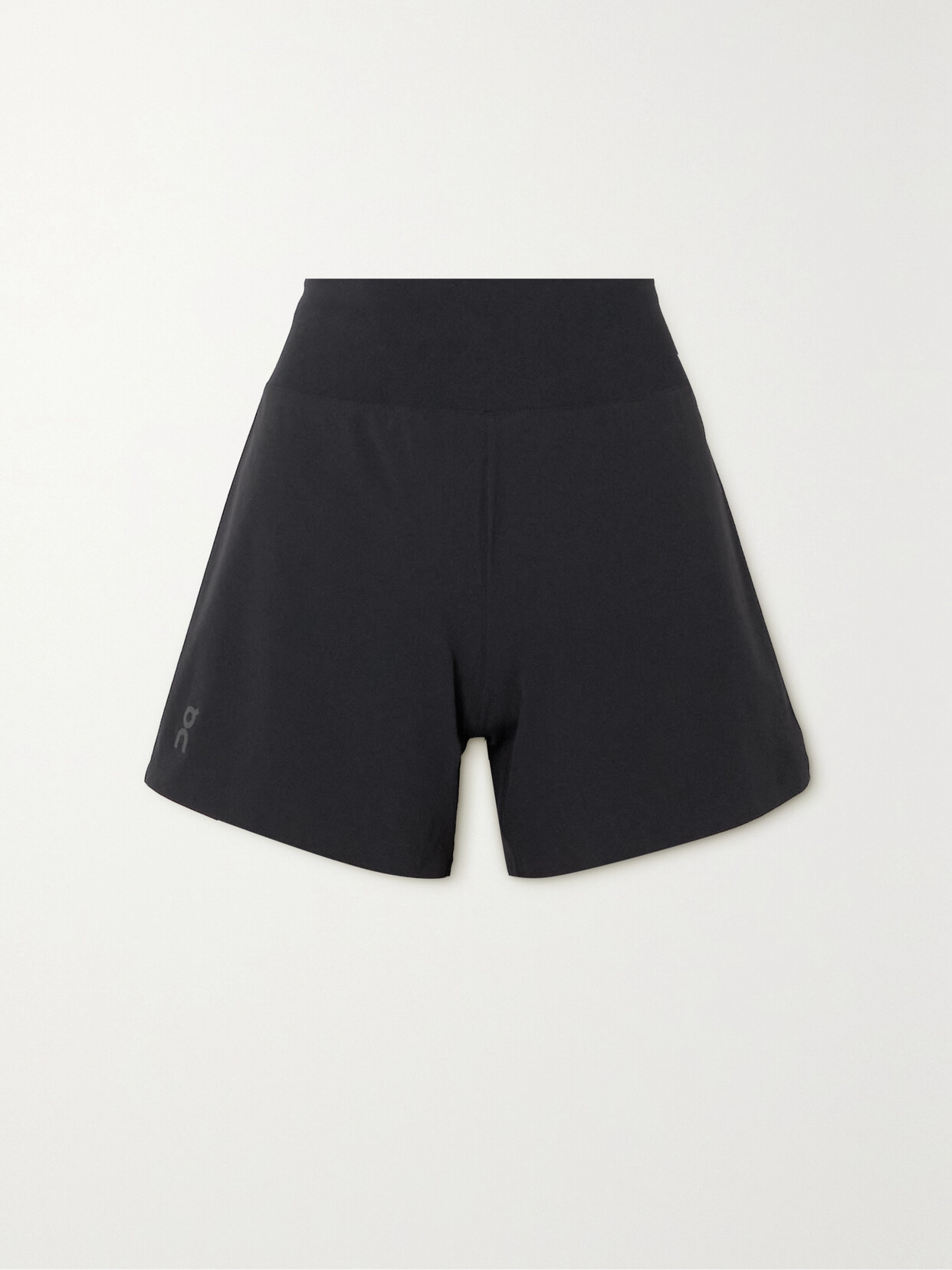 On-running Layered Stretch-shell Shorts In Black