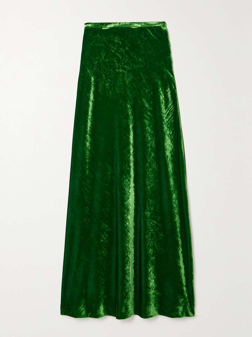 BERNADETTE Emily Velvet Maxi Skirt