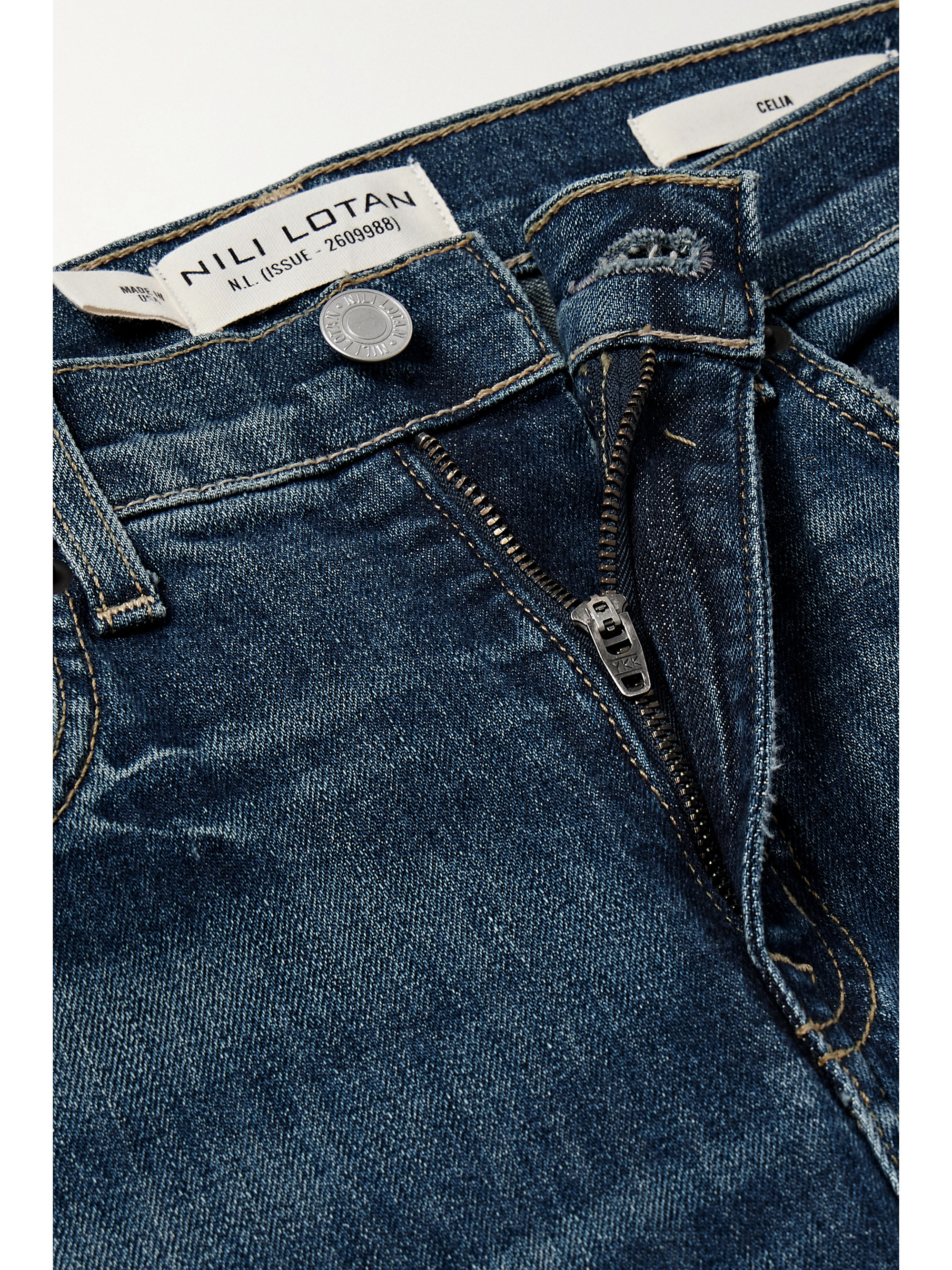 Nili Lotan Celia high-rise straight-leg jeans thumbnail