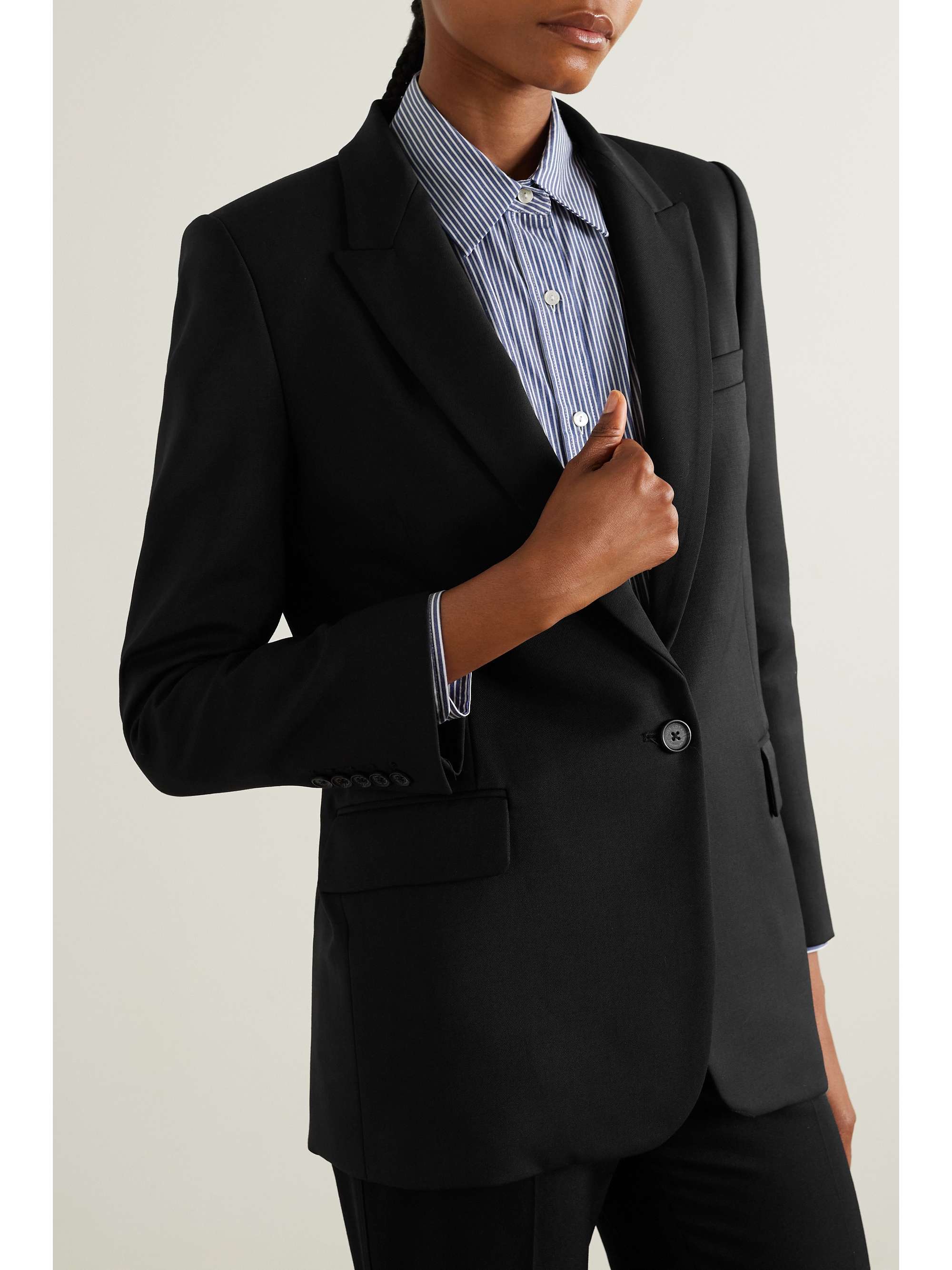 NILI LOTAN Diane wool-blend twill blazer