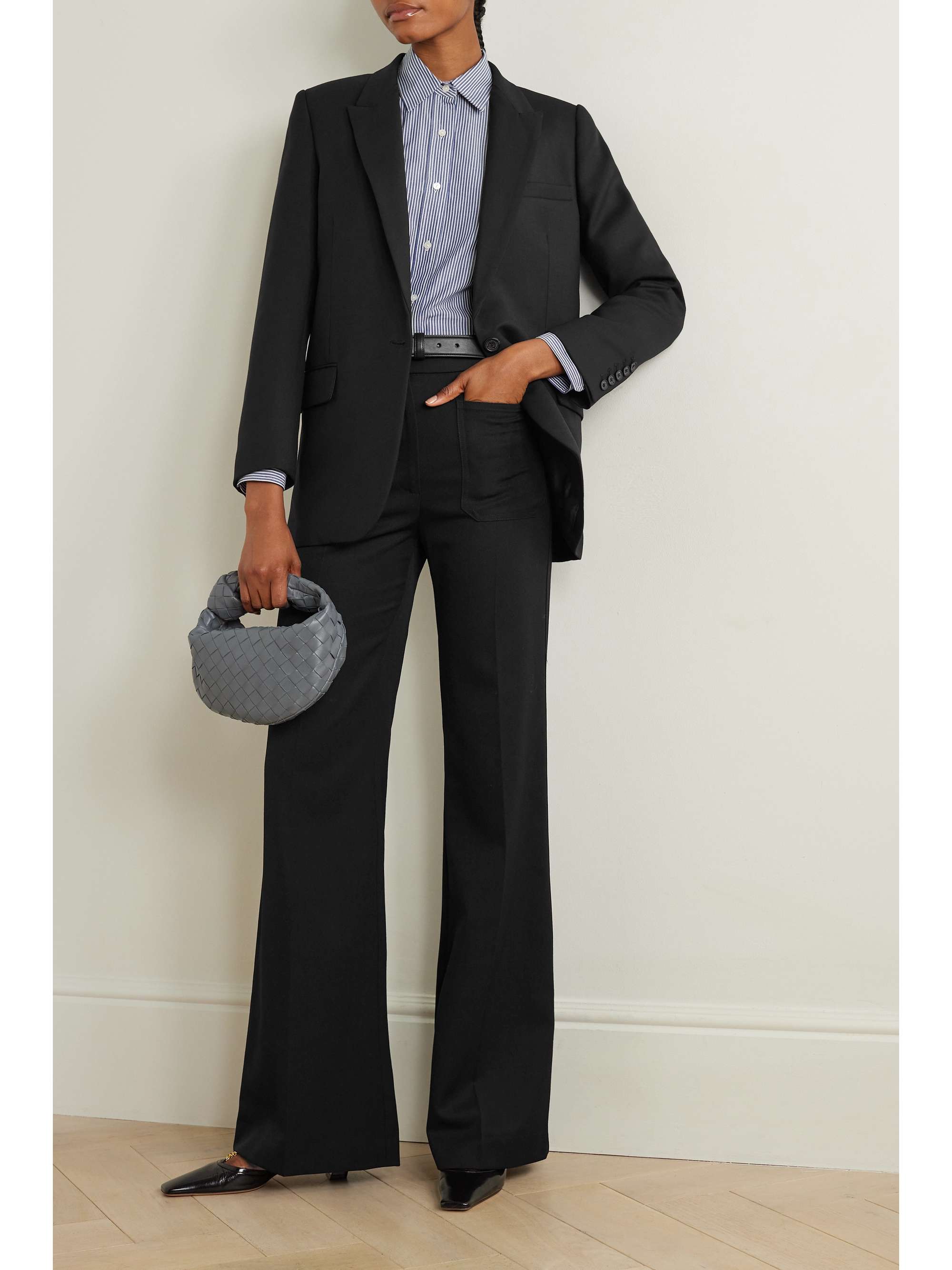 NILI LOTAN Diane wool-blend twill blazer