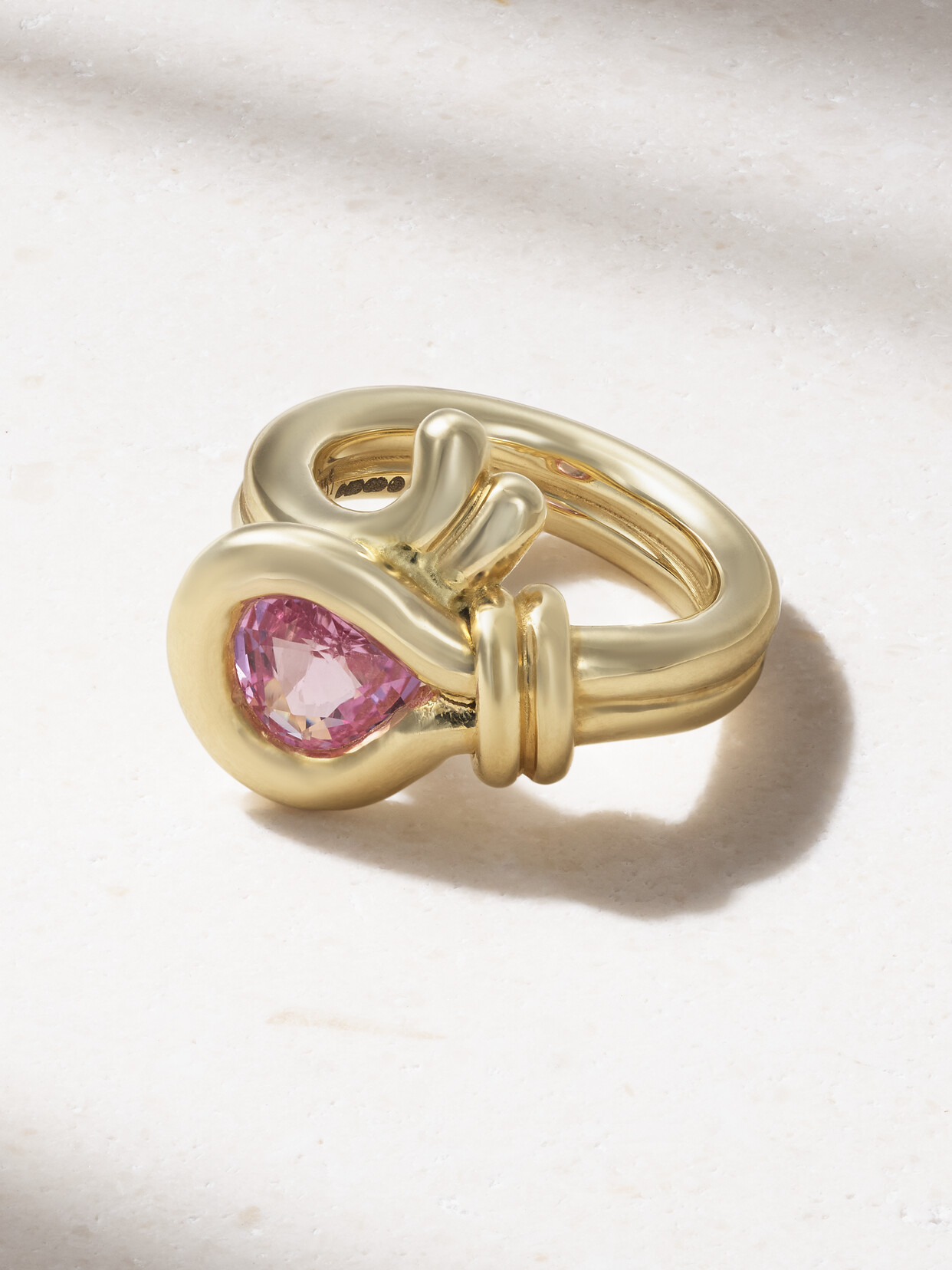 Retrouvai 14-karat Gold Sapphire Ring