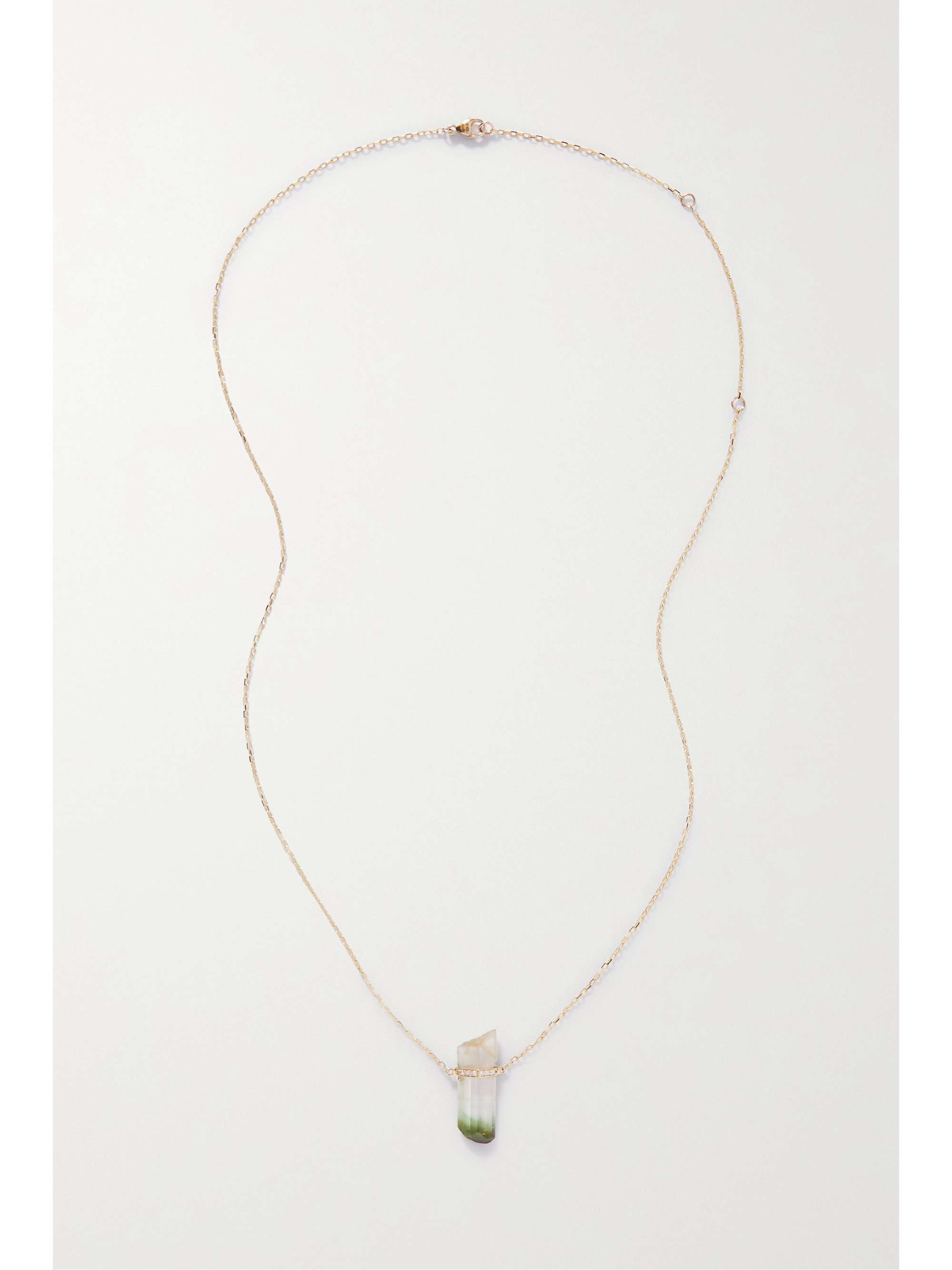 JIA JIA Gold, tourmaline and diamond necklace