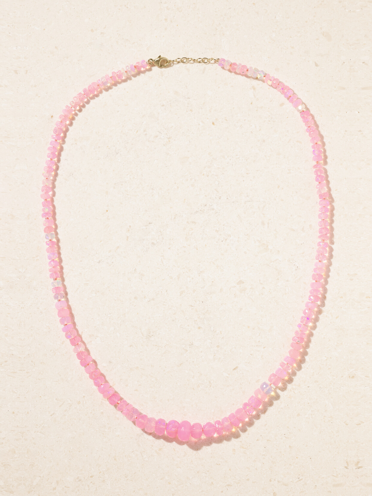 Jia Jia Gold Opal Necklace In Pink