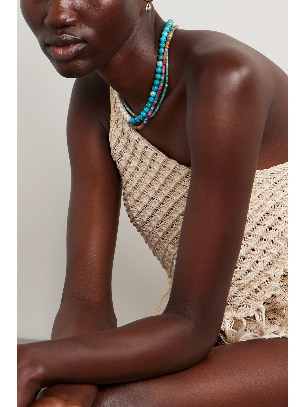 Jia Jia Soleil Gold Opal Necklace In Multi