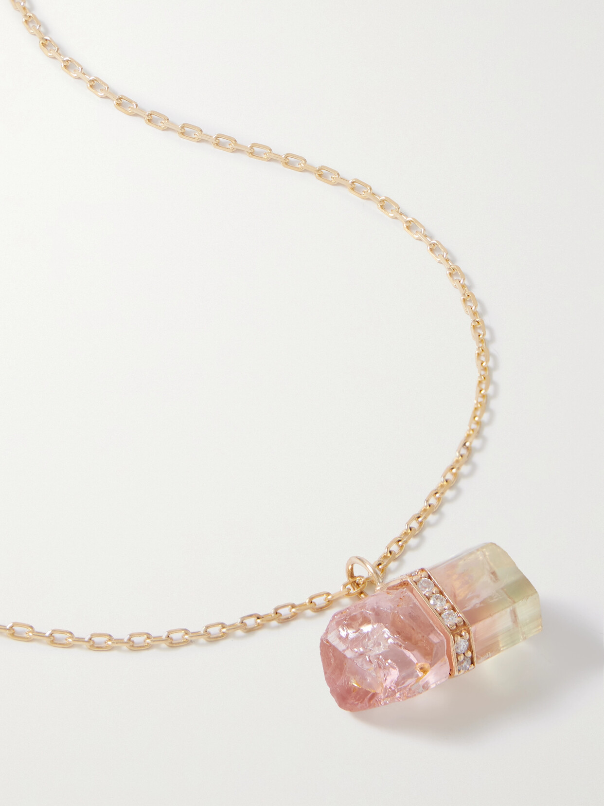 Jia Jia 14-karat Gold, Tourmaline And Diamond Necklace