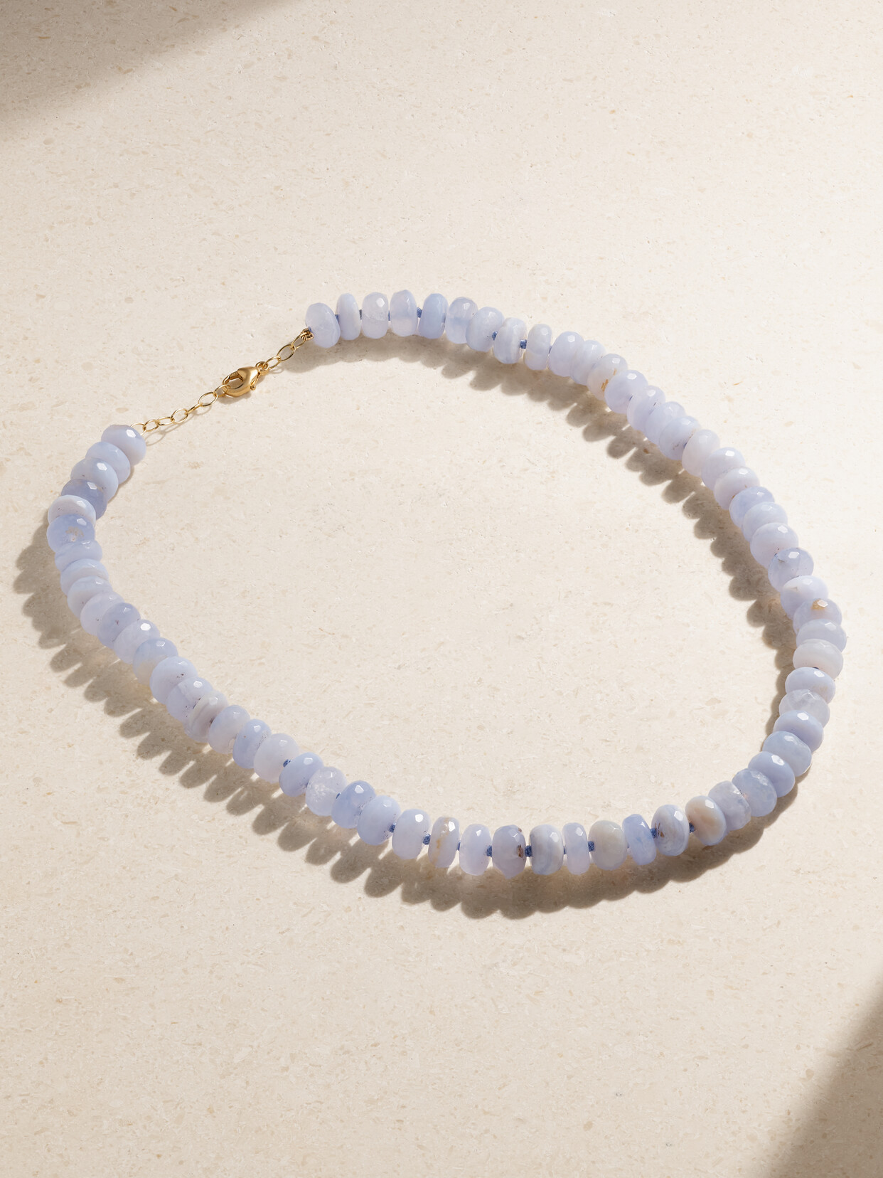 JIA JIA - 14-karat Gold Agate Necklace - Blue