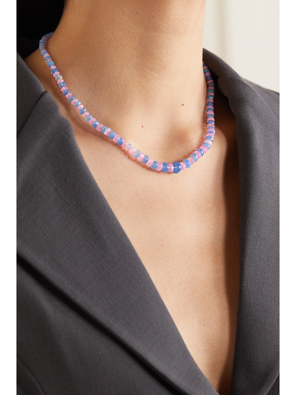 Jia Jia Gold Opal Necklace In Multi