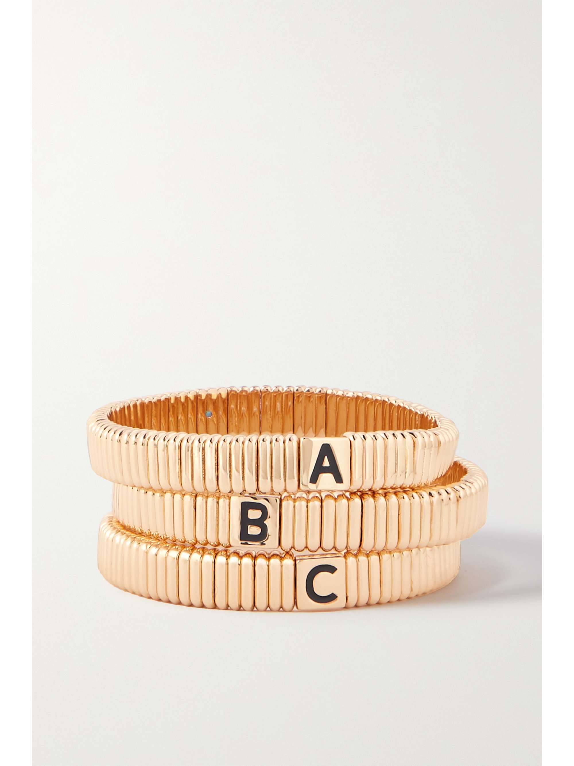ROXANNE ASSOULIN Alphabet gold-tone bracelet | NET-A-PORTER