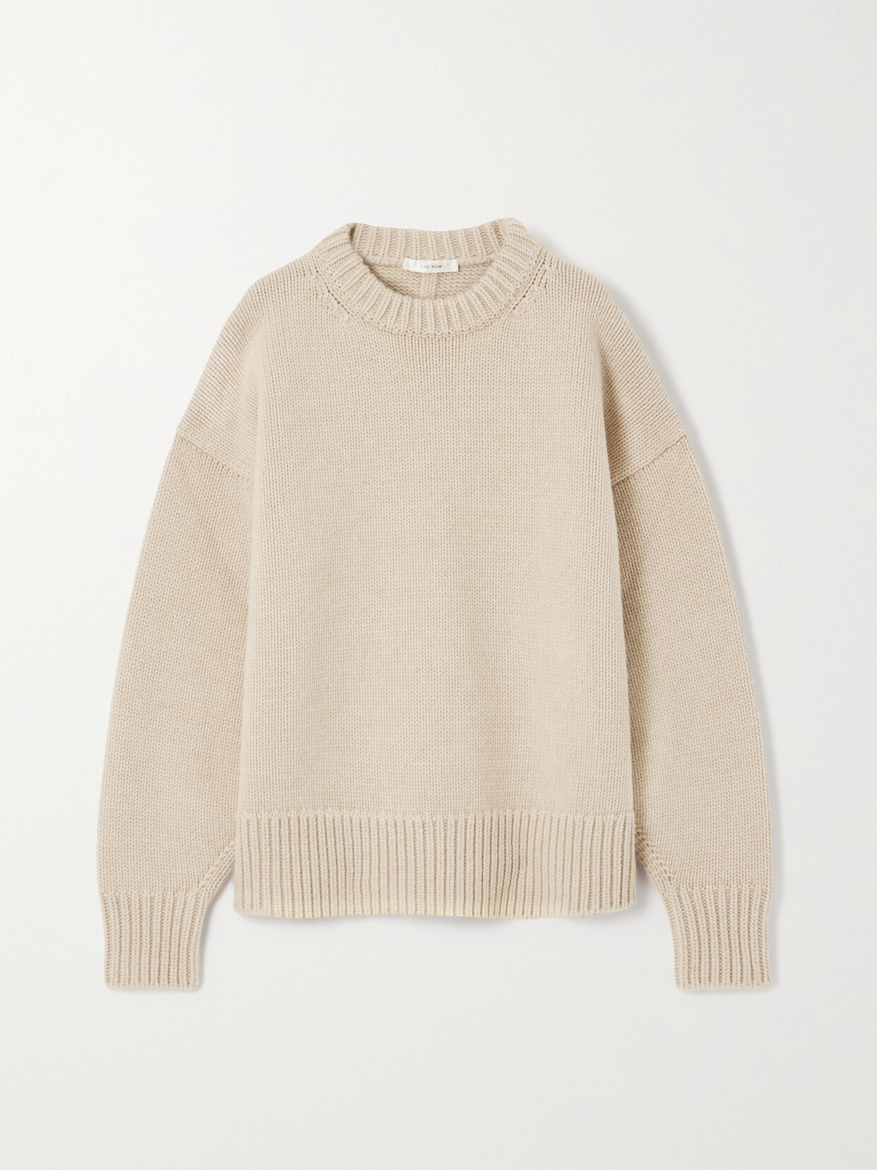 Shop The Row Ophelia Oversized Wool And Cashmere Sweater In Neutrals