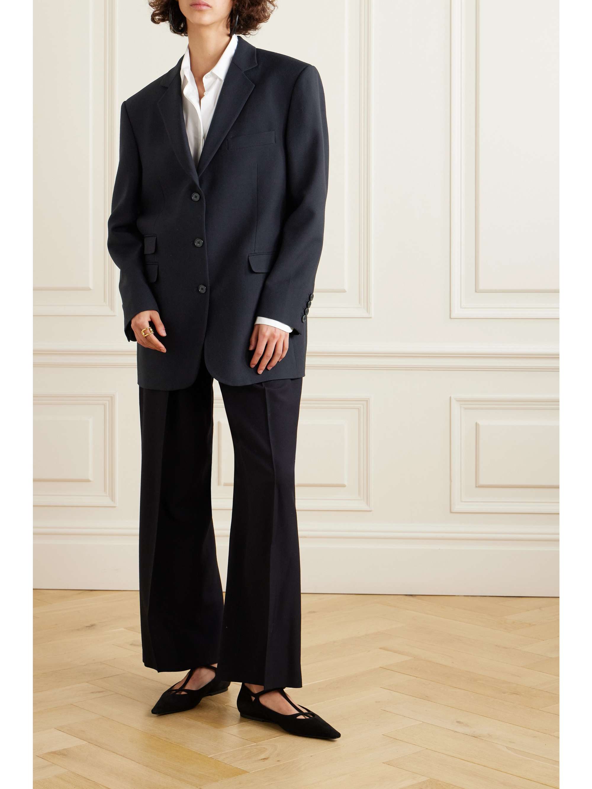 Oversized navy blazer deals