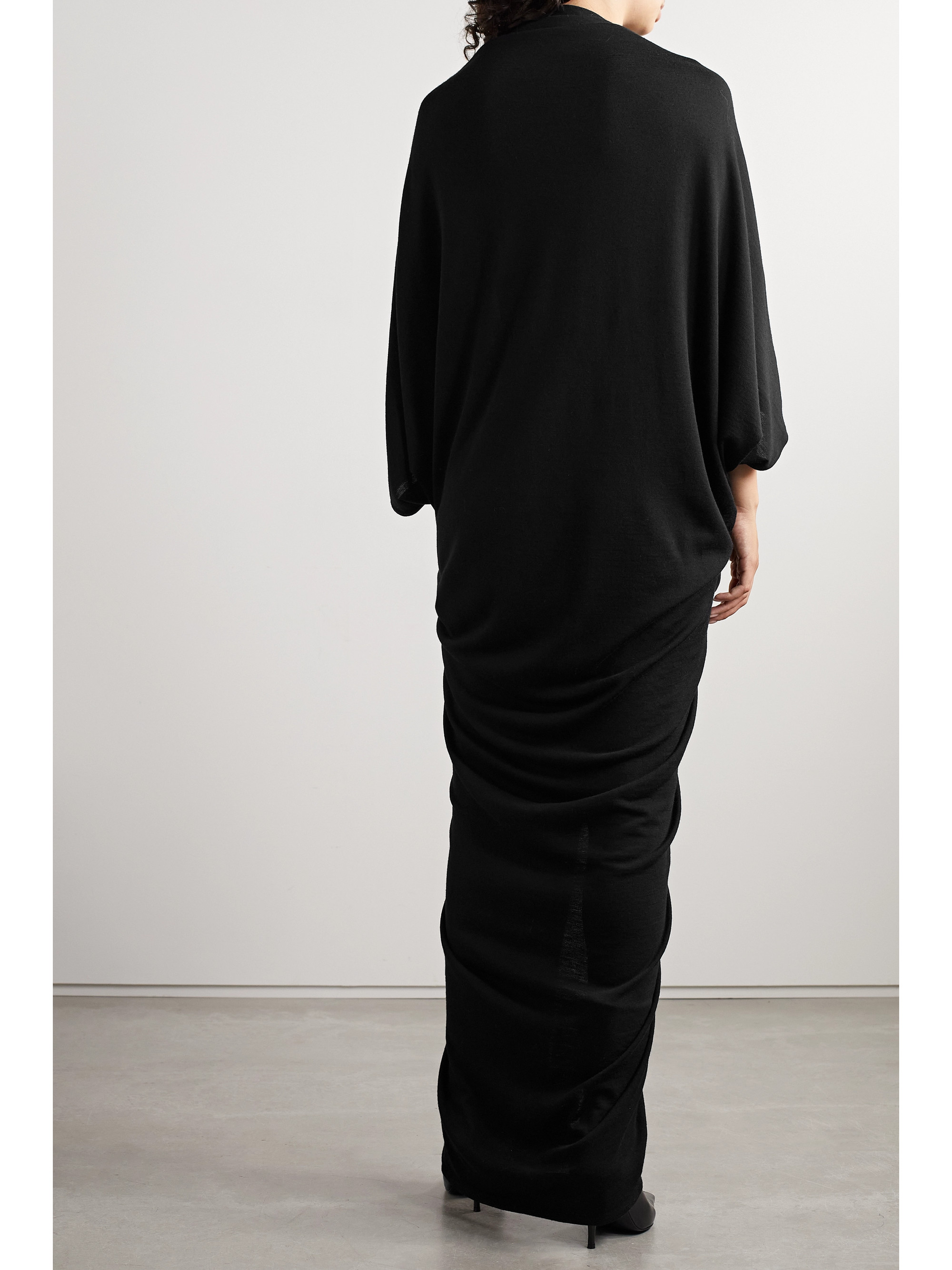 The Row Rodin gathered wool maxi dress thumbnail