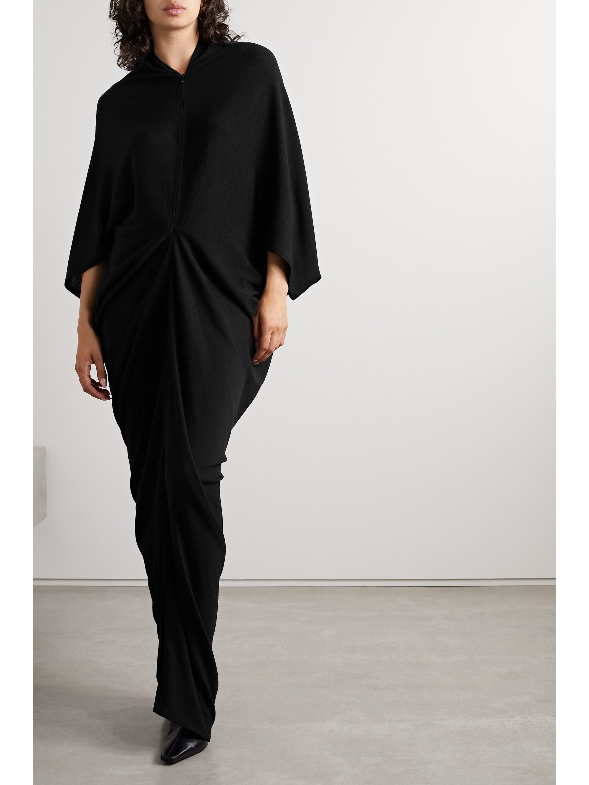 The Row Rodin gathered wool maxi dress thumbnail