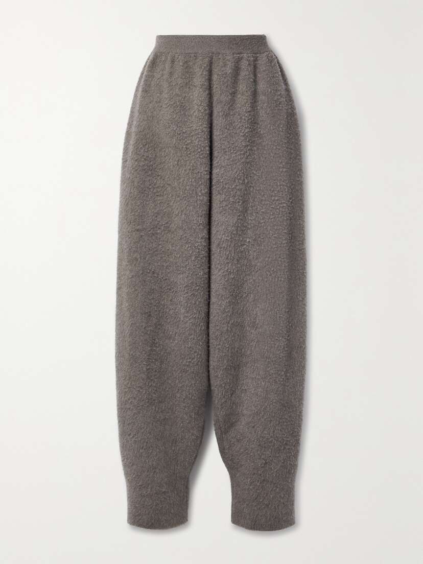 The Row Ednah Brushed Wool Track Pants