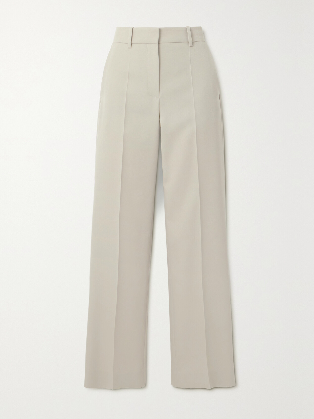 The Row Bremy Wool Straight-leg Pants - Neutrals