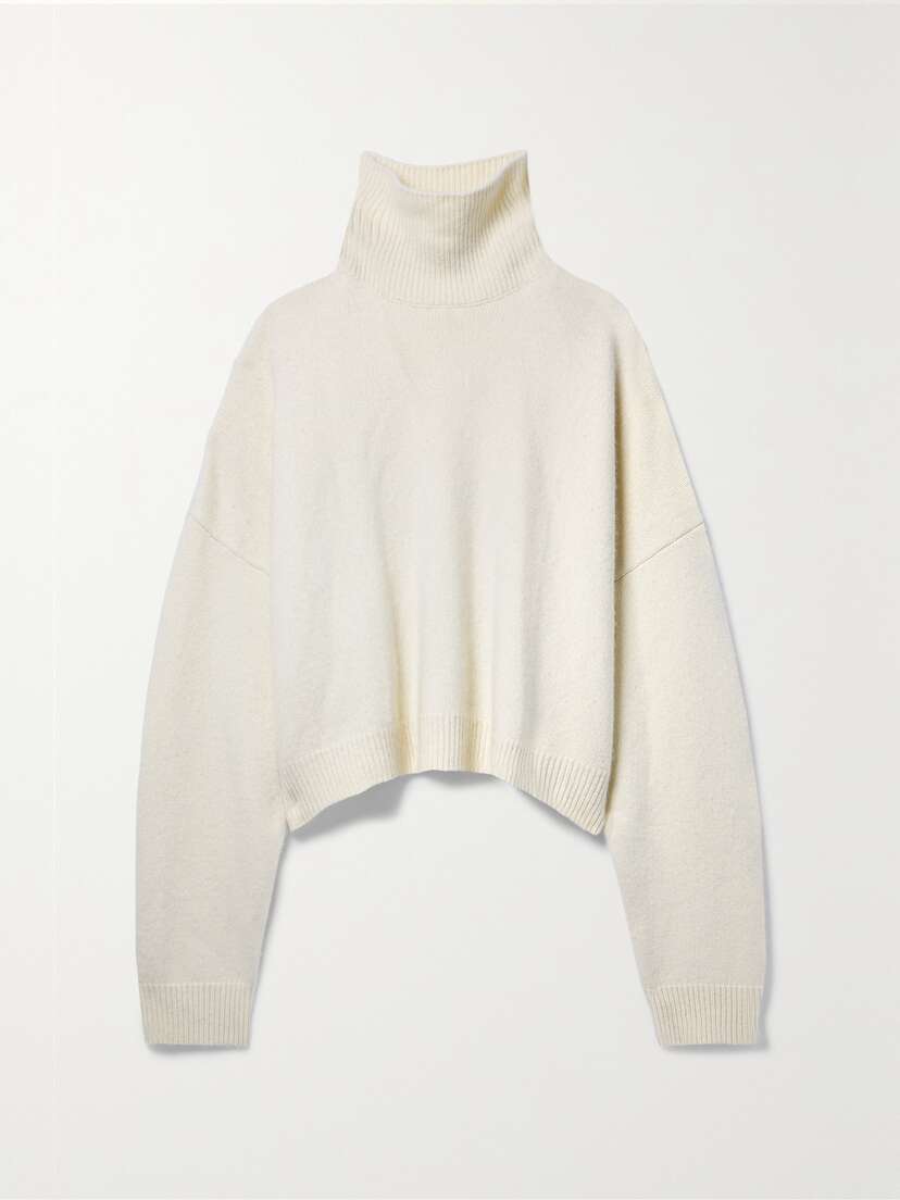 The Row Ezio Wool And Cashmere-blend Turtleneck Sweater