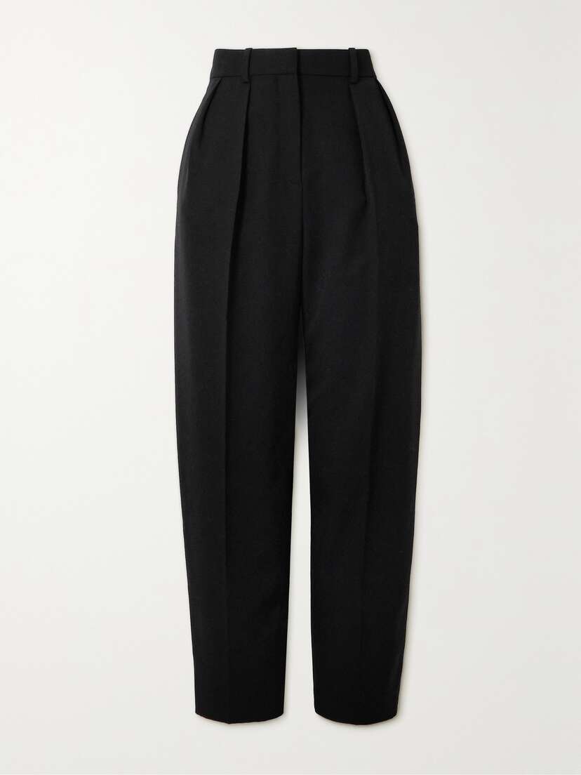 The Row Corby Pleated Wool-twill Pants