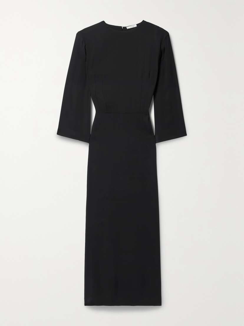 The Row Jery Wool And Silk-blend Maxi Dress
