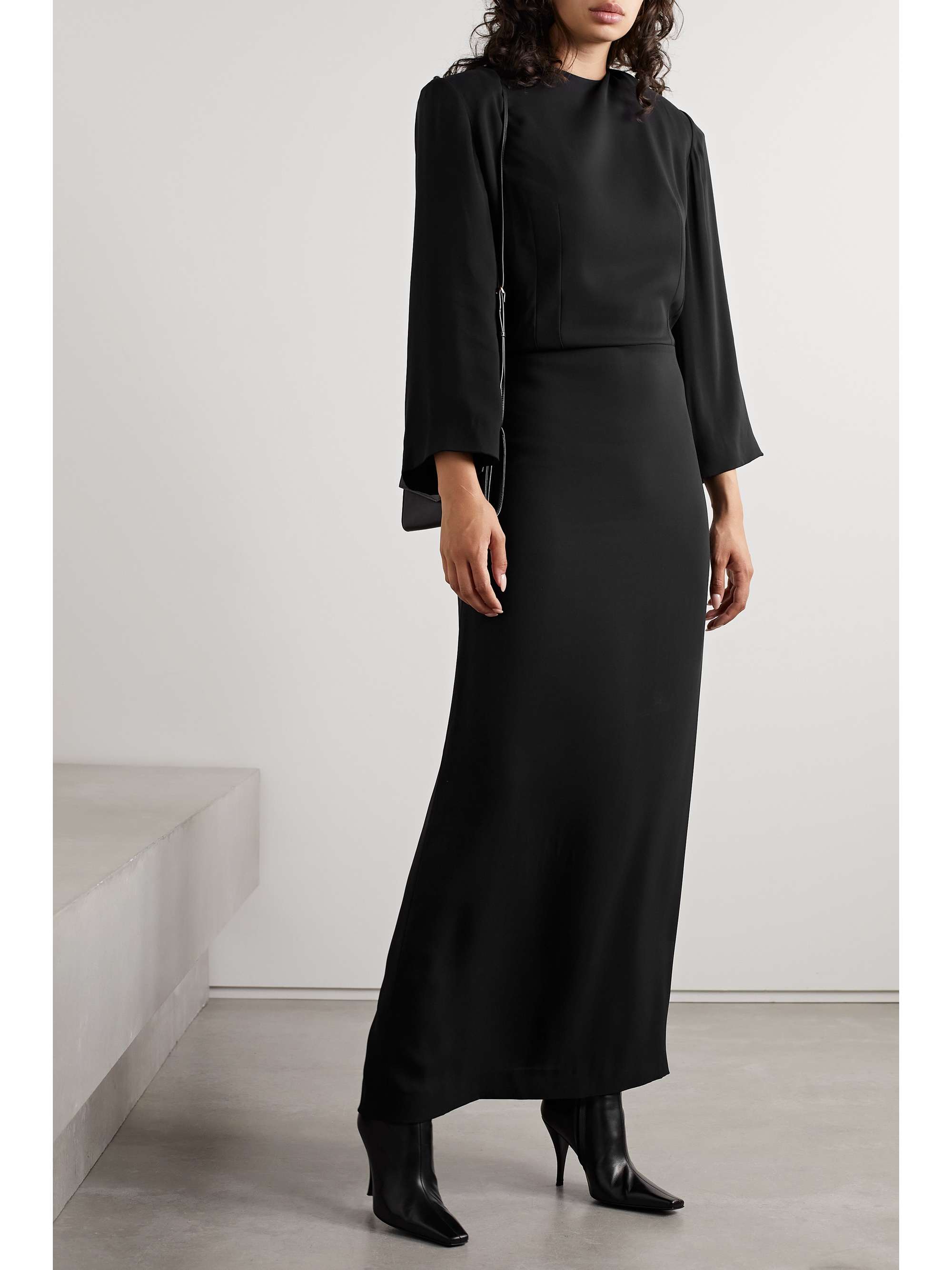 THE ROW Jery wool and silk-blend maxi dress