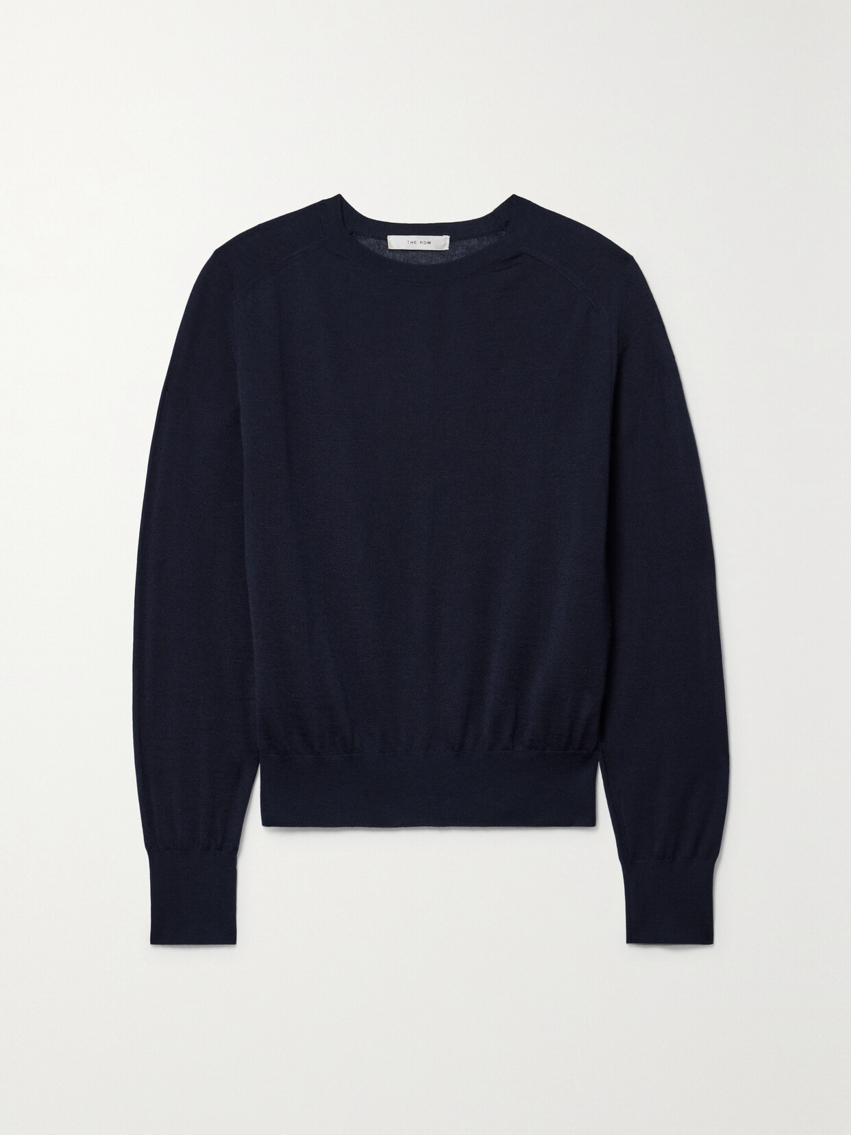 The Row Exeter Cashmere Sweater In Navy