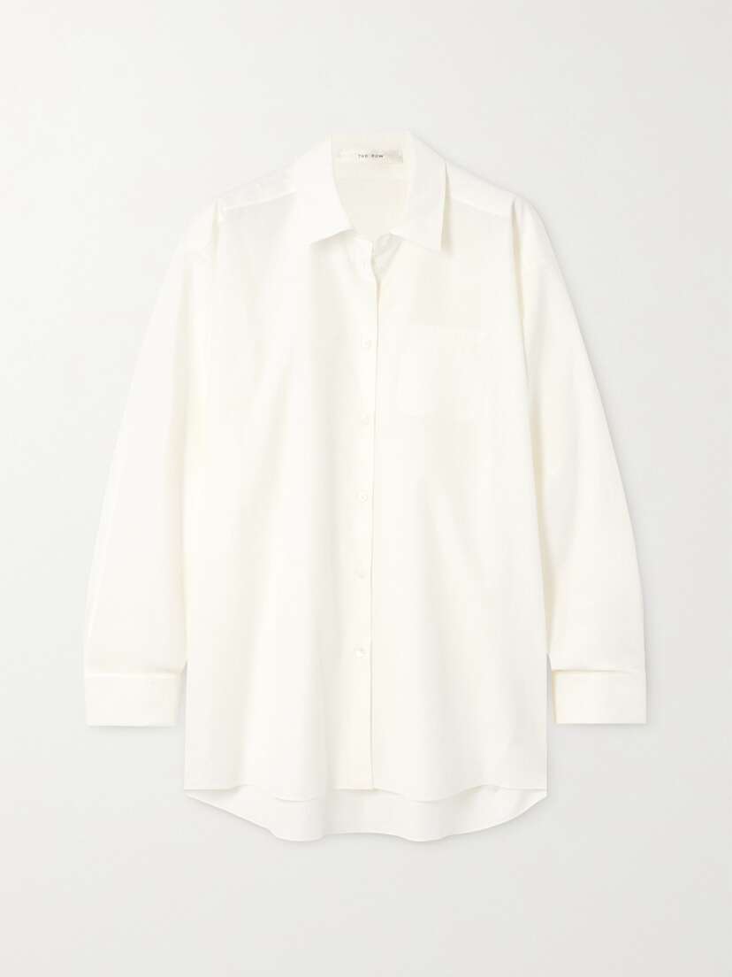 The Row Moon Oversized Cotton-poplin Shirt - x large