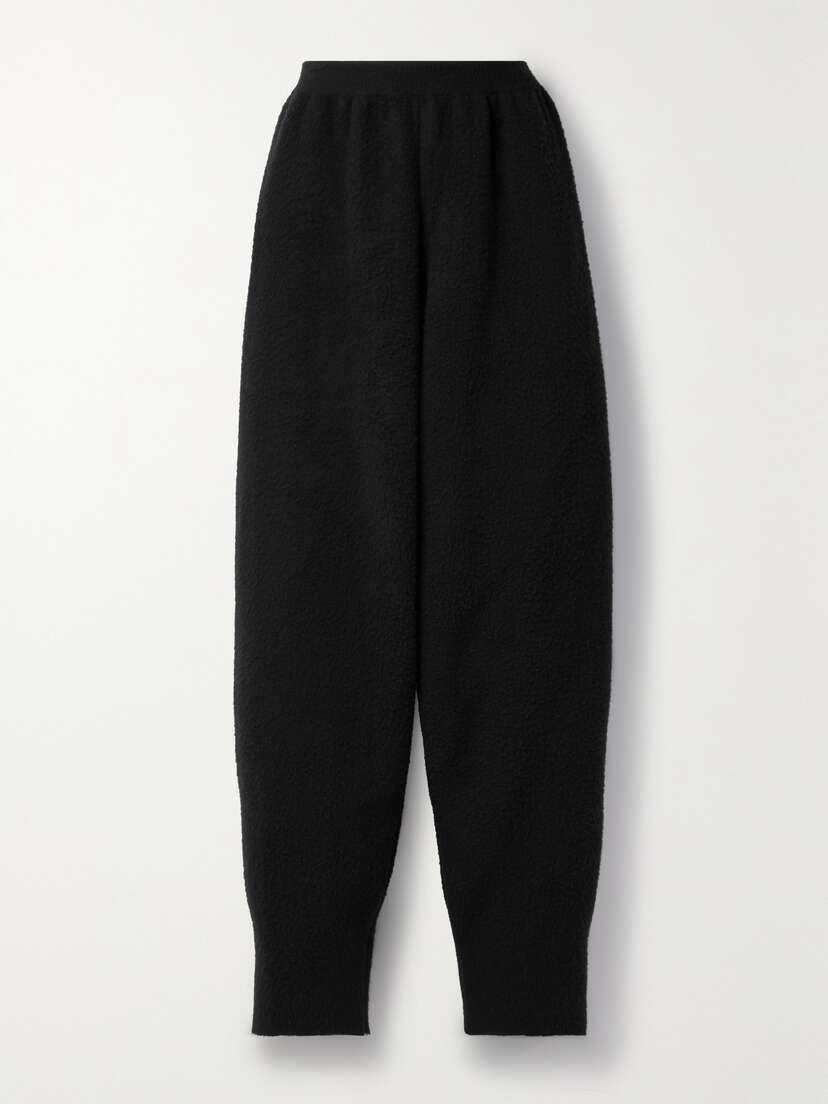 The Row Ednah Brushed Wool Tapered Track Pants