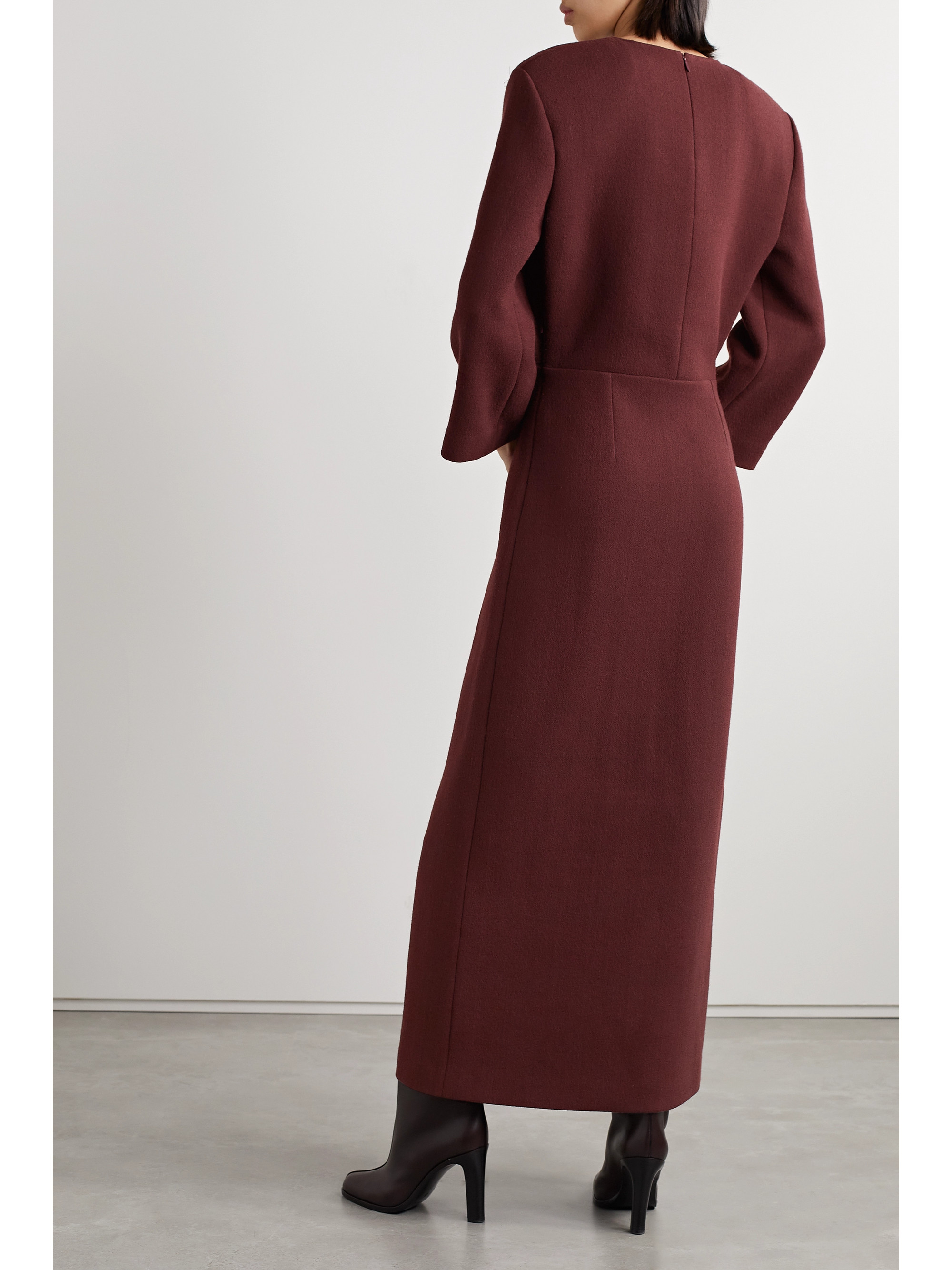 The Row Jery wool and silk-blend crepe maxi dress thumbnail