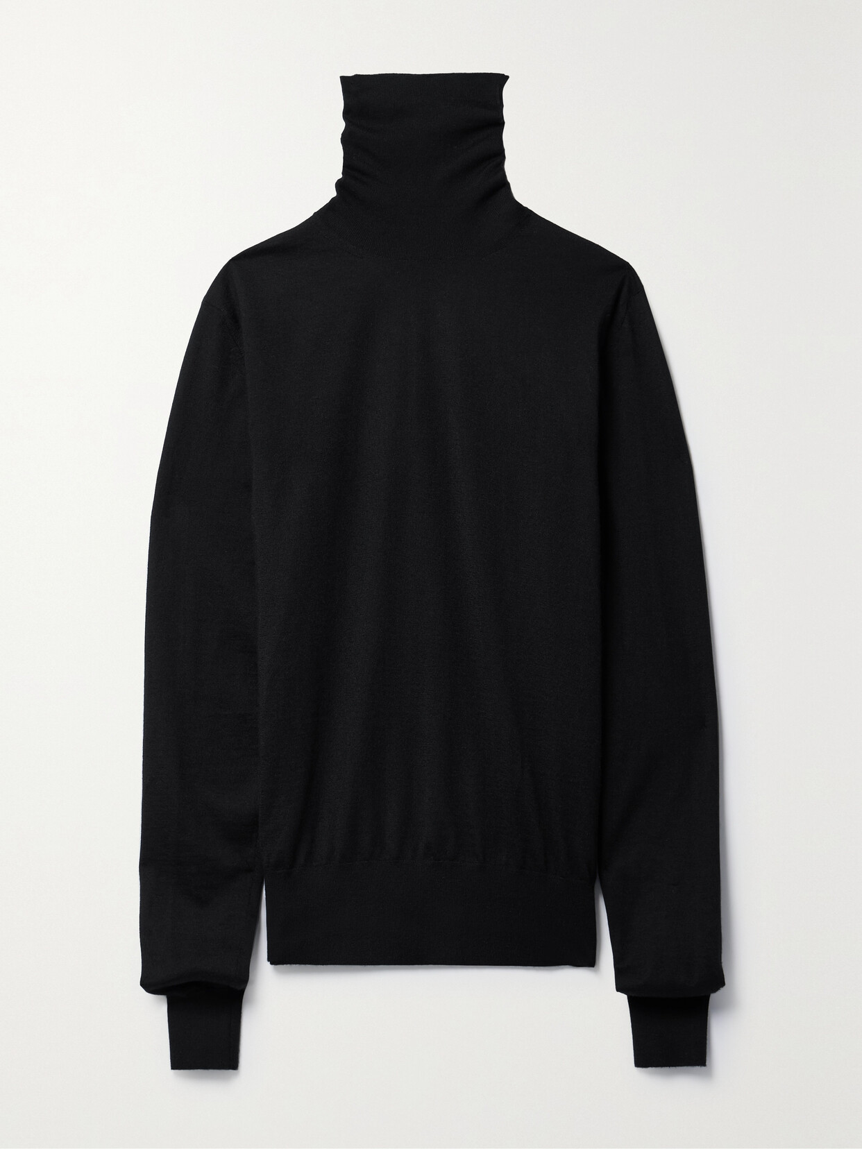 The Row Heva Turtleneck Sweater In Black