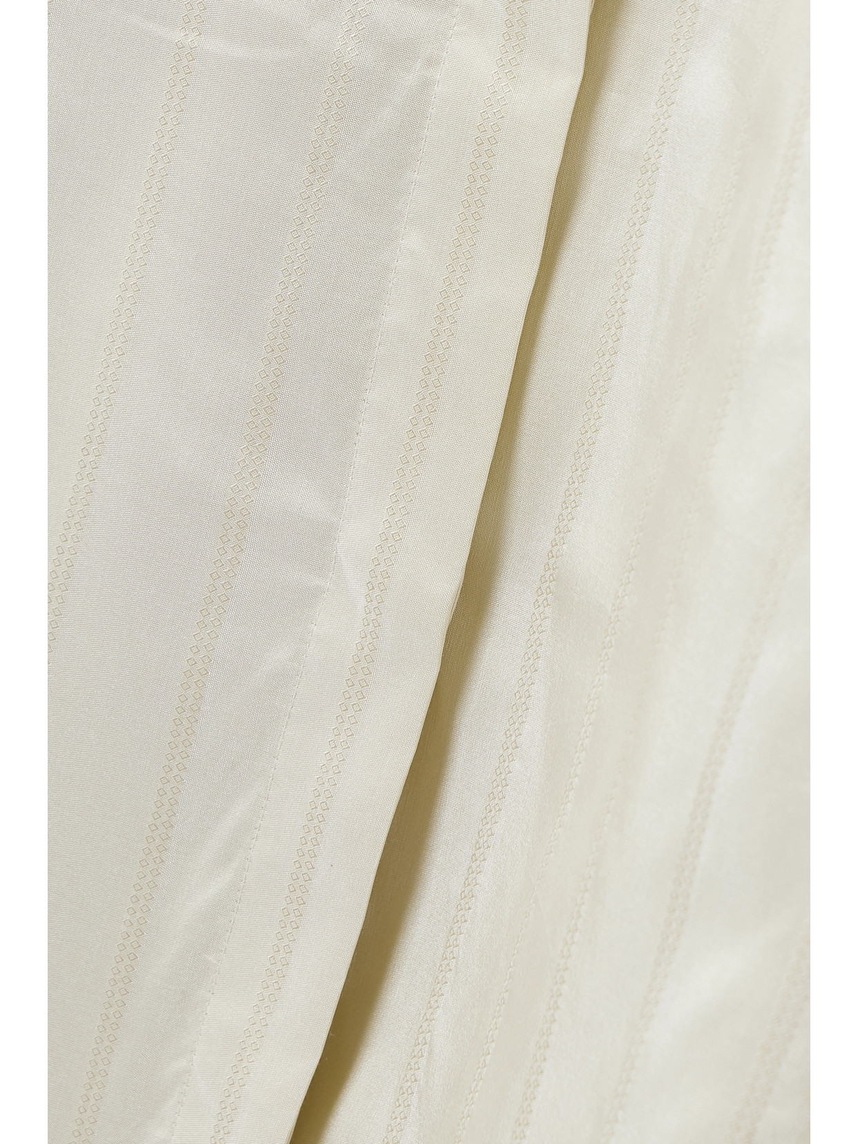 The Row Nomoon Oversized Embroidered Striped Silk Shirt In Off-white