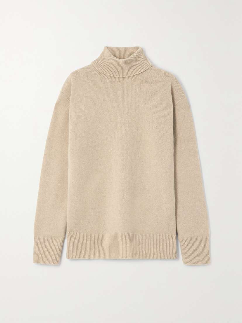 The Row Stepny Oversized Wool And Cashmere-blend Turtleneck Sweater