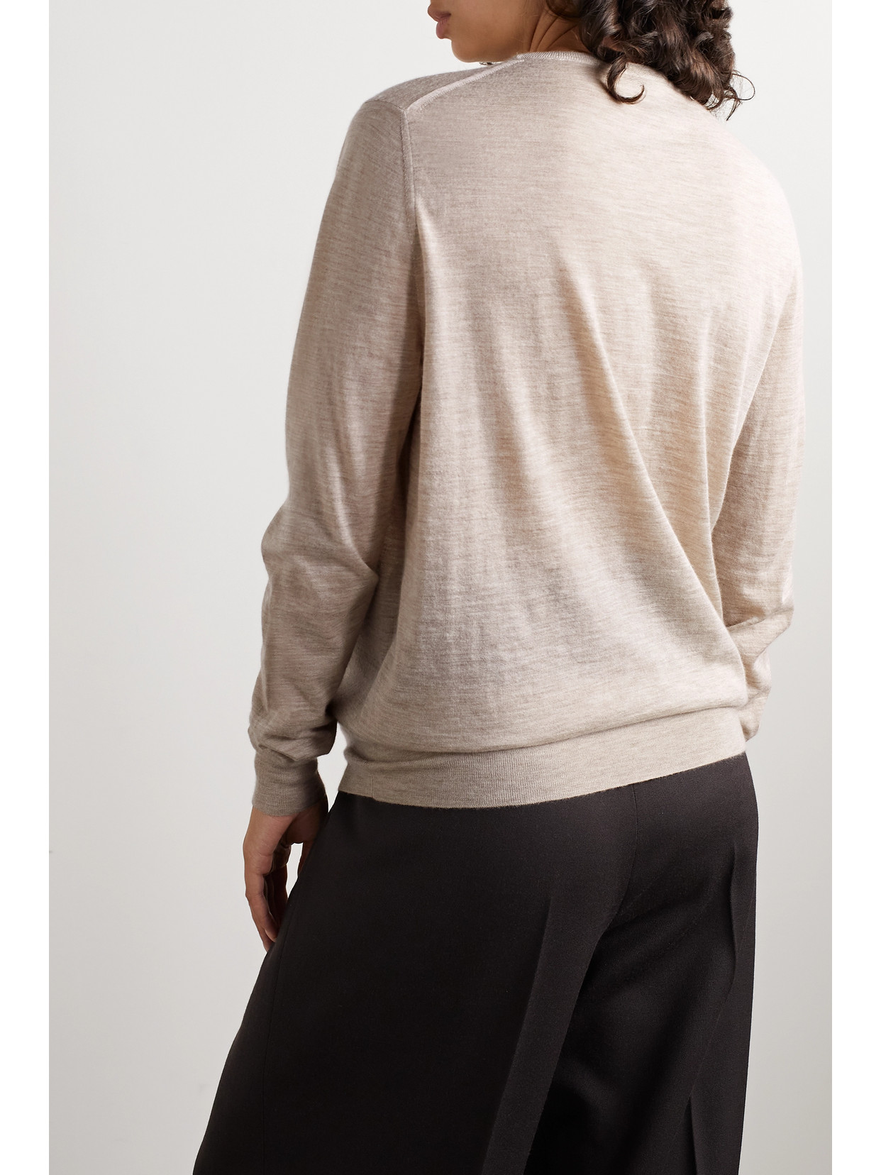 The Row Exeter Cashmere Sweater In Neutrals