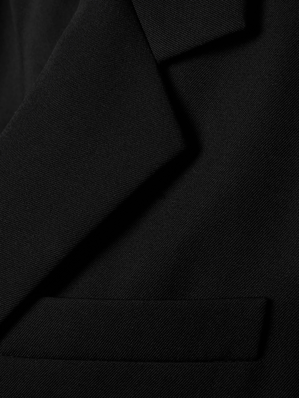 The Row Viper Boxy Wool Blazer In Black