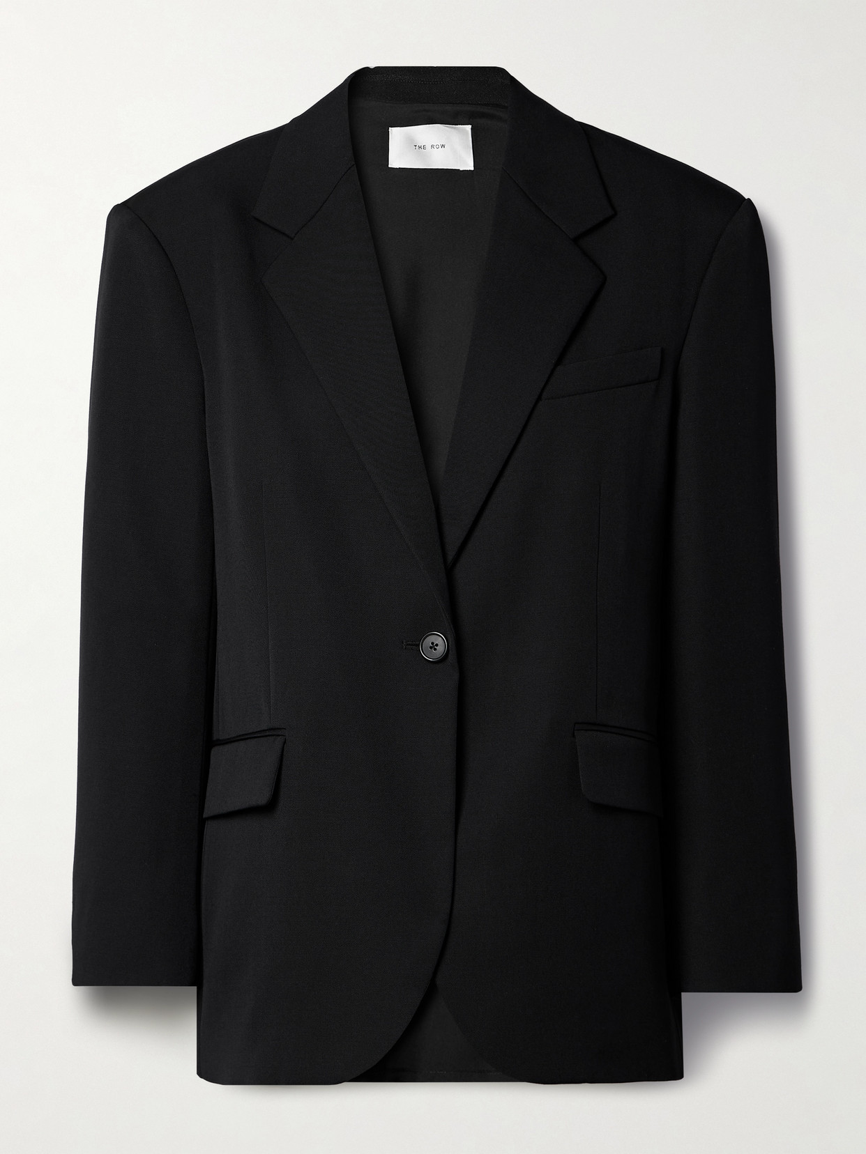 Shop The Row Viper Wool-twill Blazer In Black