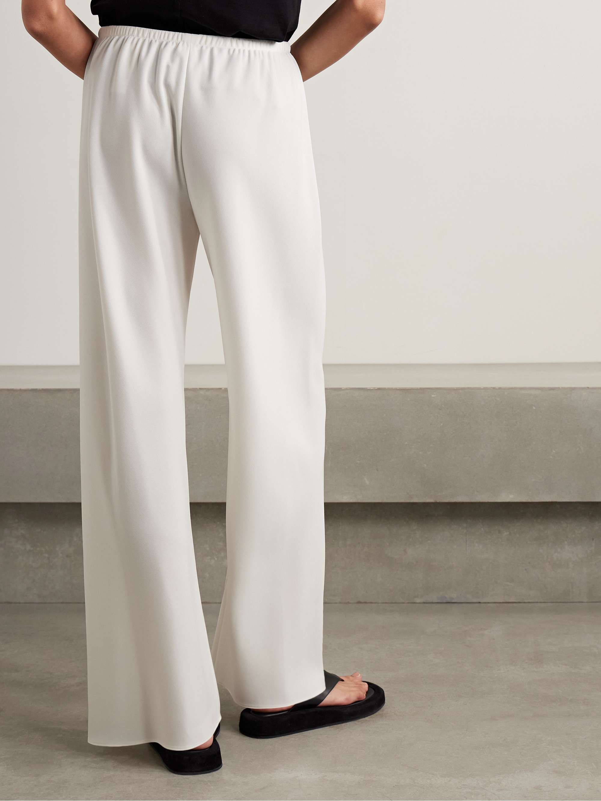 THE ROW Gala crepe wide-leg pants