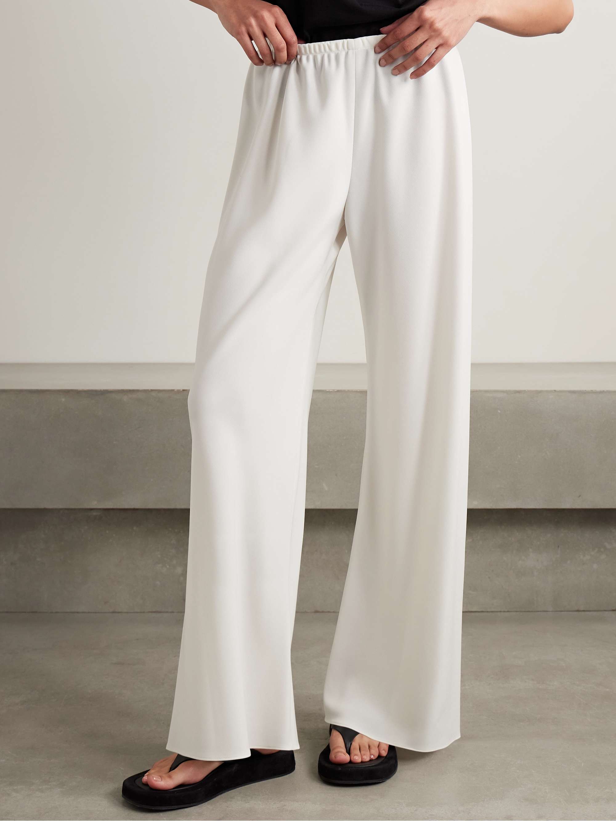 THE ROW Gala crepe wide-leg pants