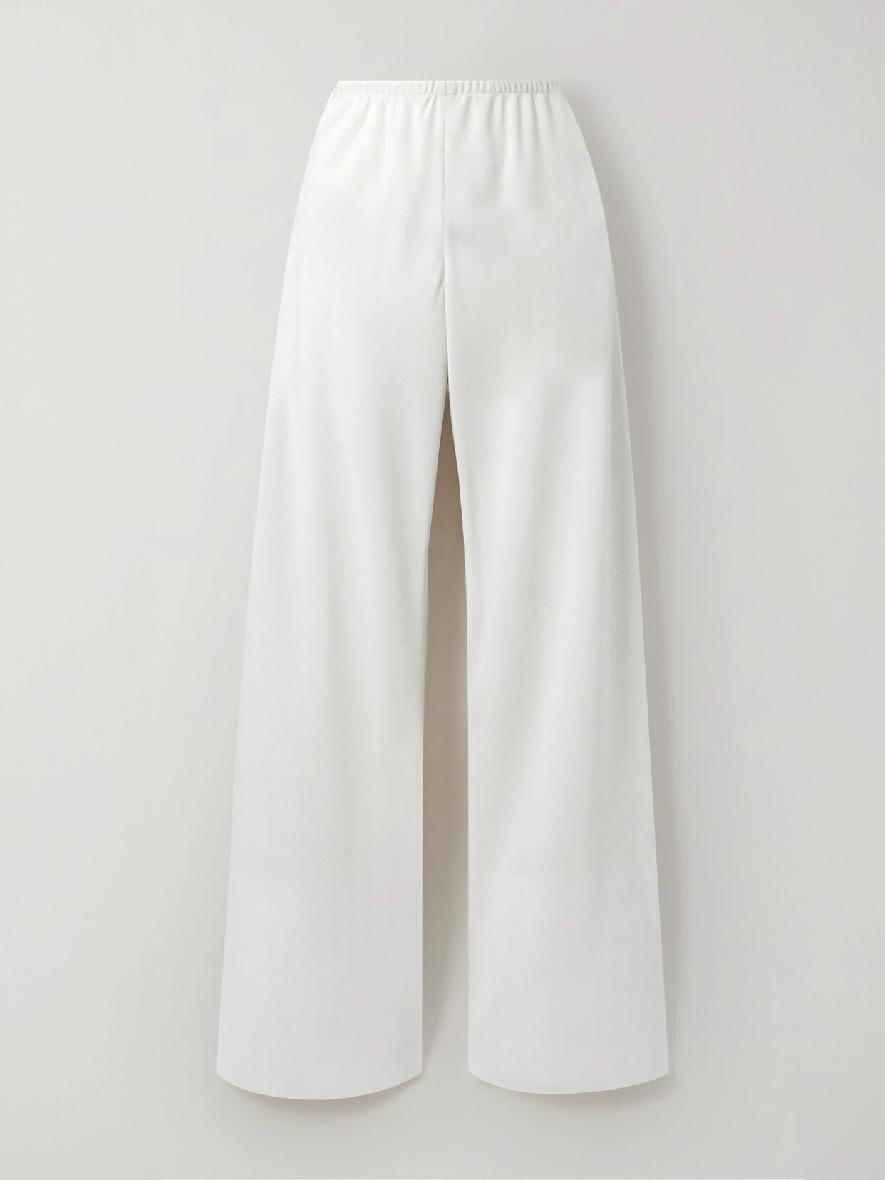 The Row Gala Jersey Wide-leg Pants In Cream