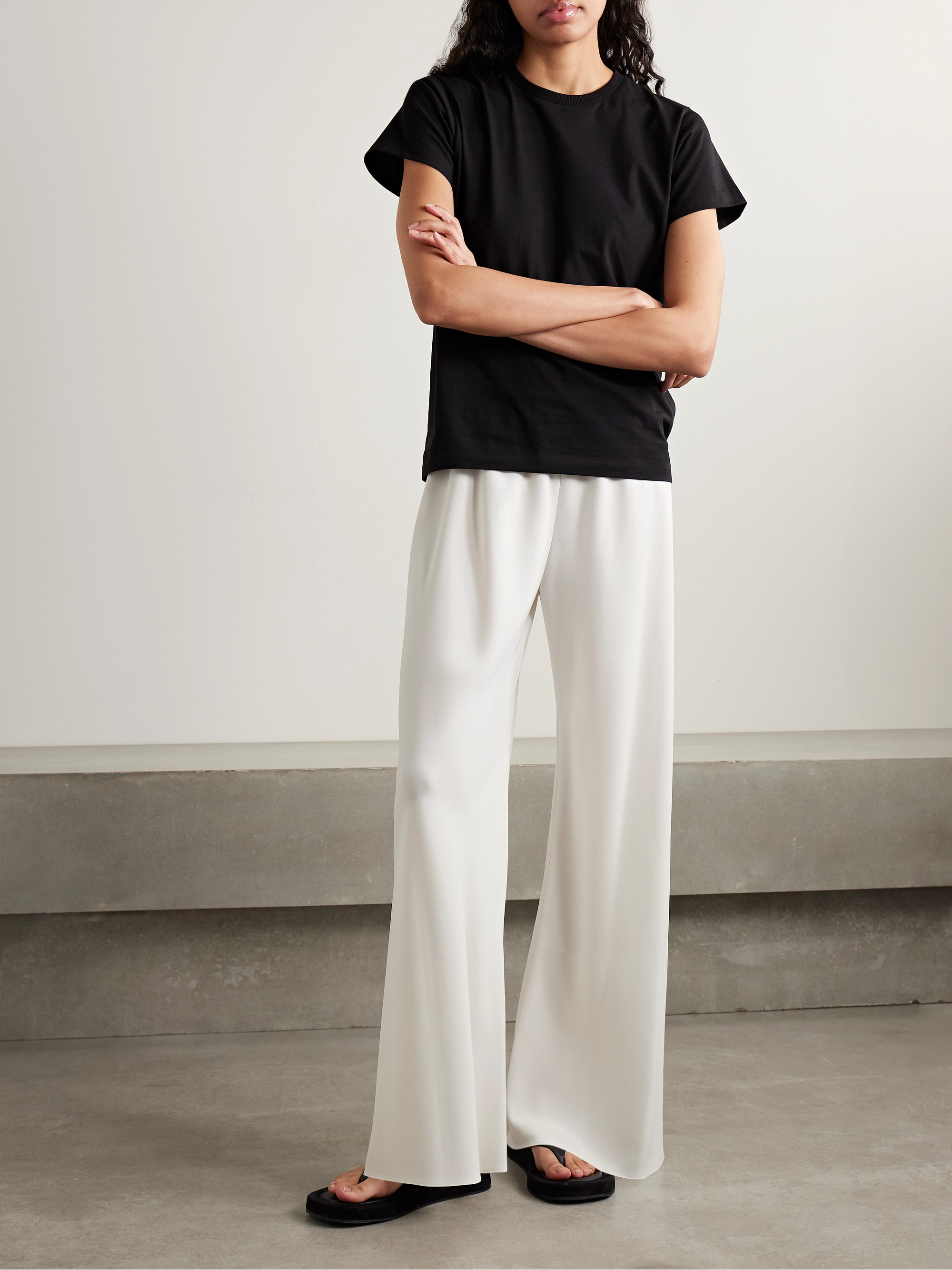 The Row Gala jersey wide-leg pants