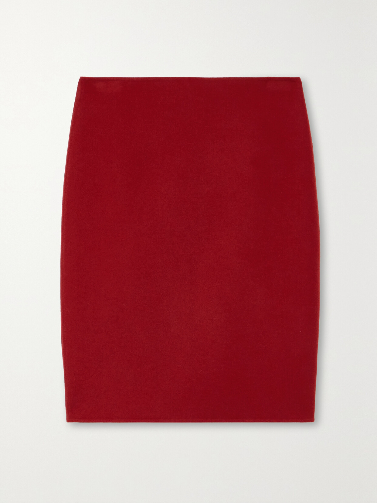 The Row Bart Cashmere Pencil Skirt In Red