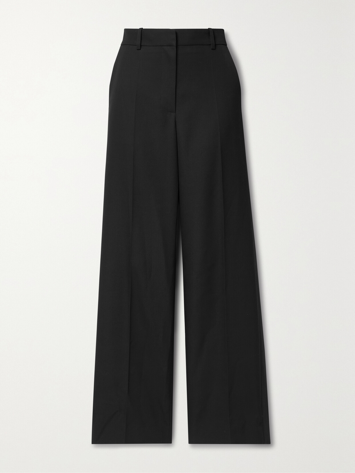 The Row Bremy Wool Straight-leg Pants - Black