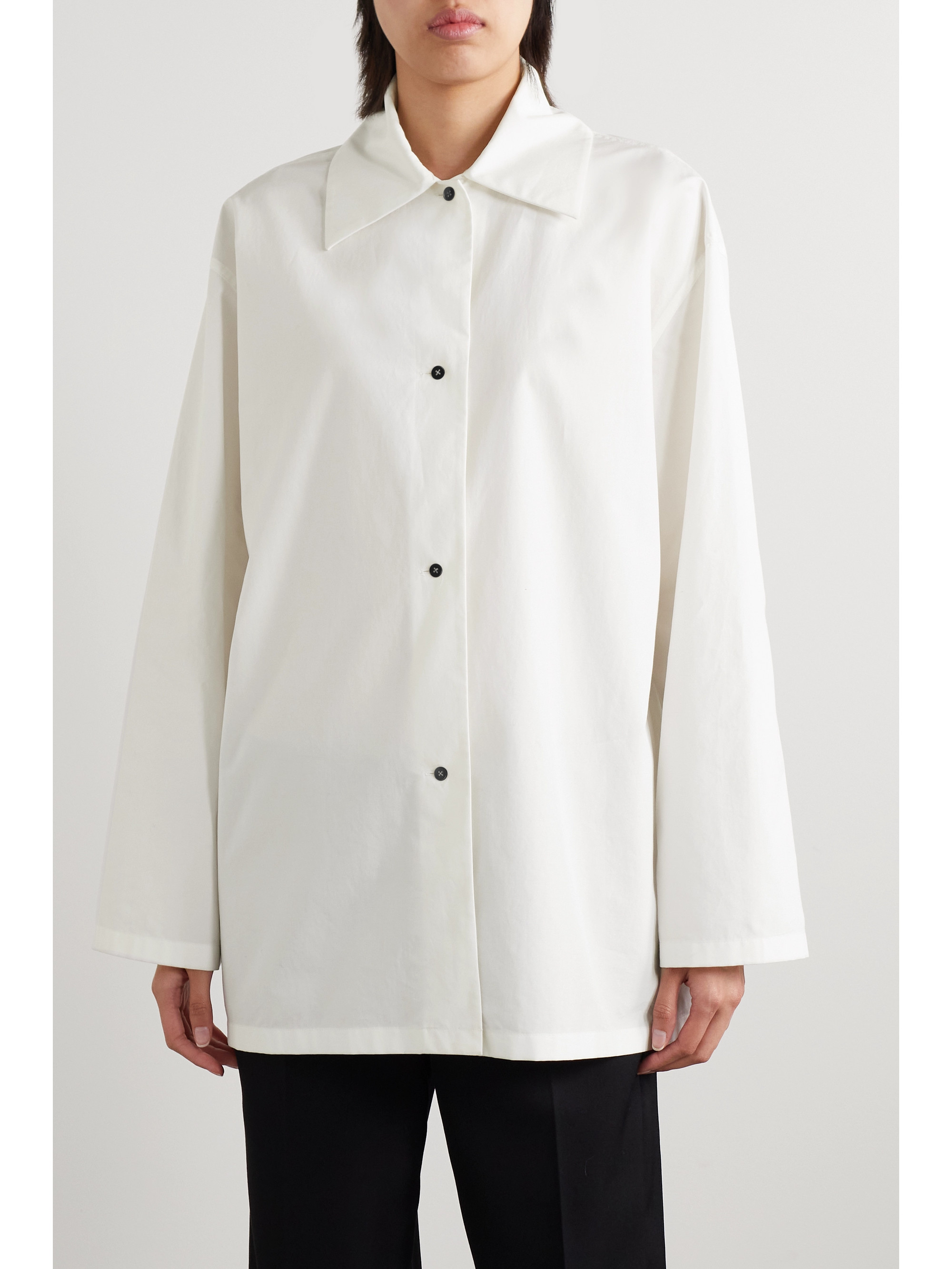 The Row Rigel cotton-poplin shirt