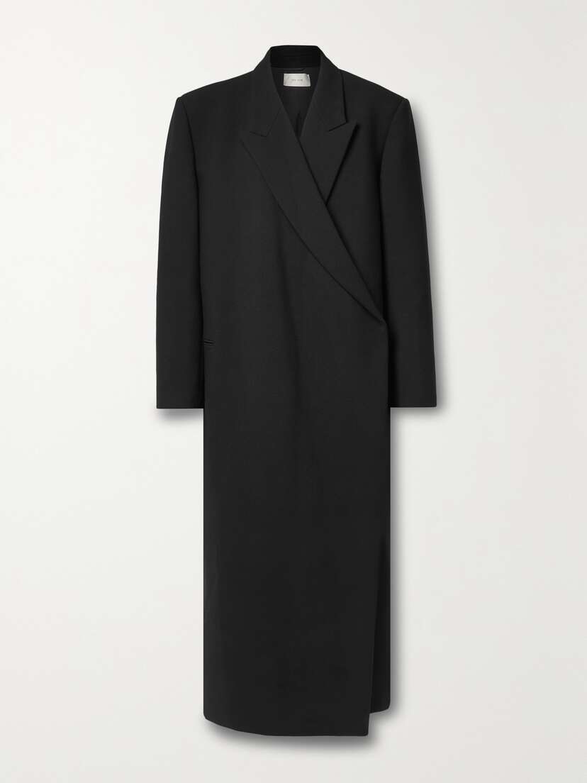The Row Dhani Oversized Wool Wrap Coat