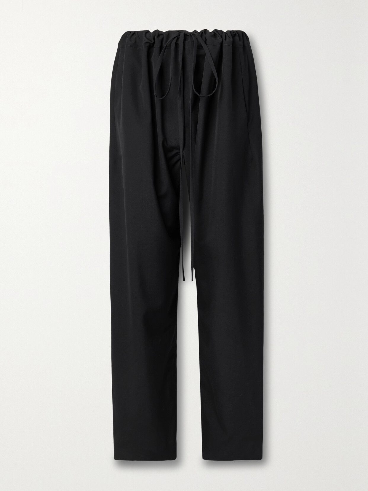 The Row Argent Wool Wide-leg Pants - Black