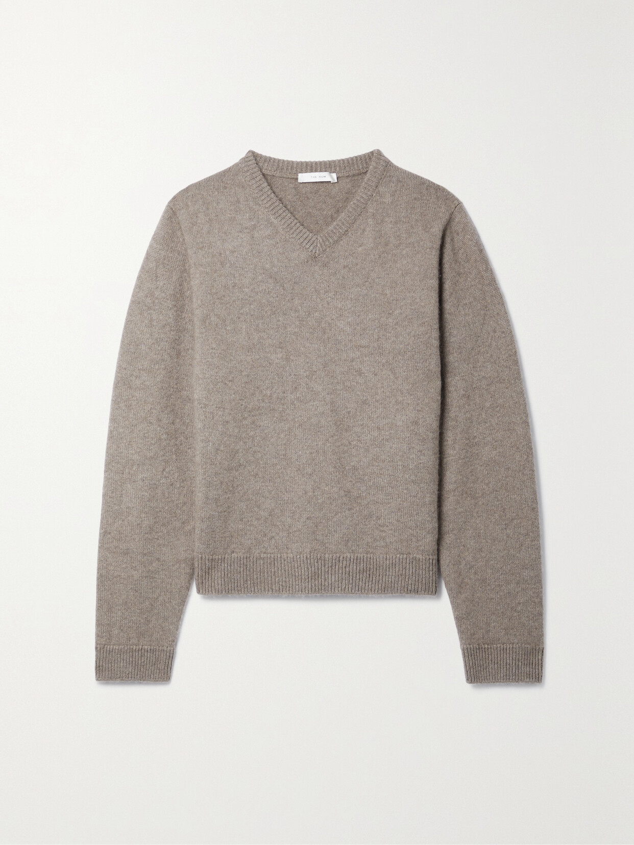 The Row Devyn Cashmere Sweater In Neutral