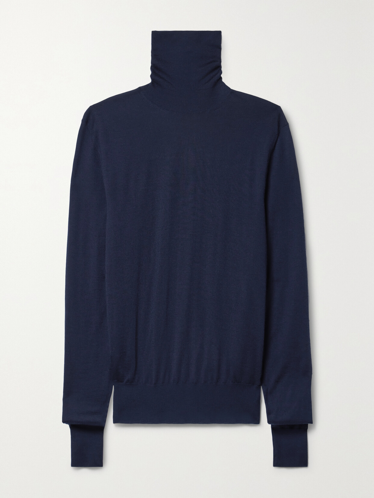 Shop The Row Eva Cashmere Turtleneck Sweater In Blue