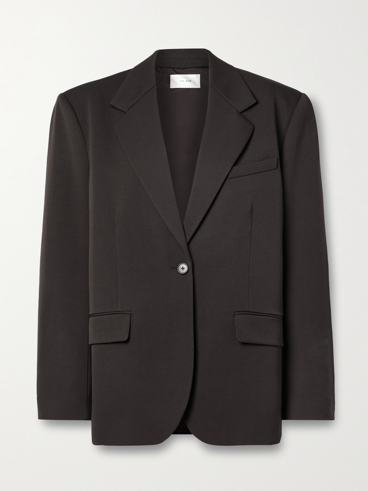 The Row - Viper Grain De Poudre Wool Blazer - Brown