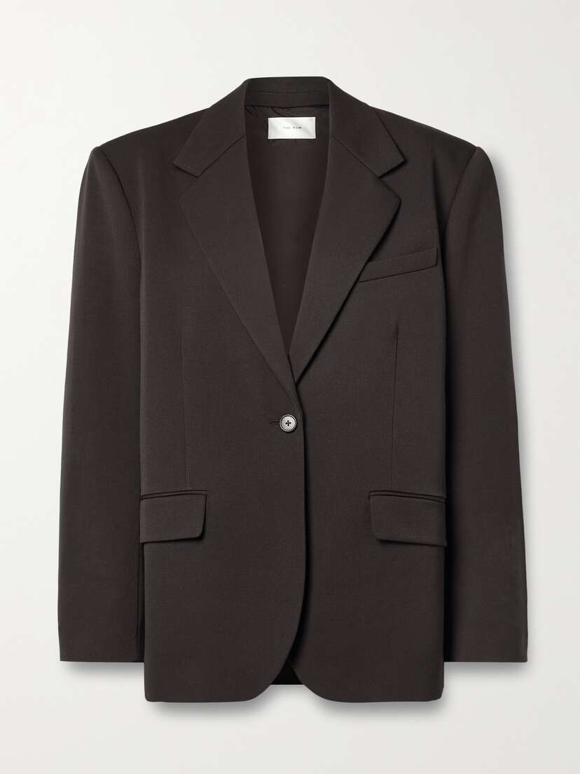 The Row Viper Grain De Poudre Wool Blazer