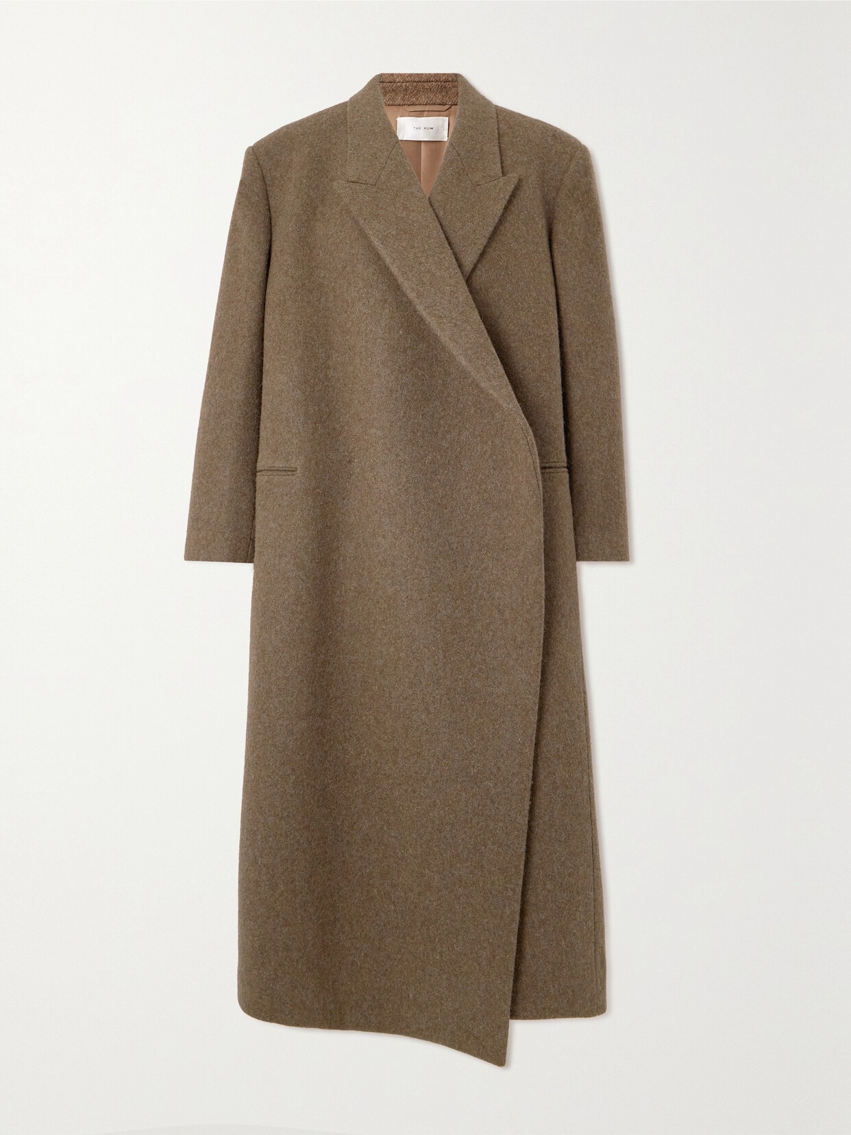 Shop The Row Dhani Wool-felt Coat In Brown